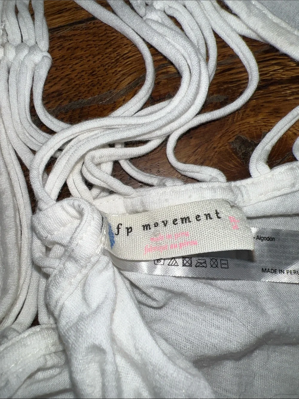 Free People White Macramé Open-Back Tank - Picture 2 of 7